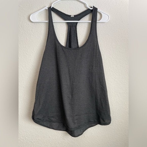 Lululemon fabled forest tank top black/gray size 6 - Picture 4 of 5